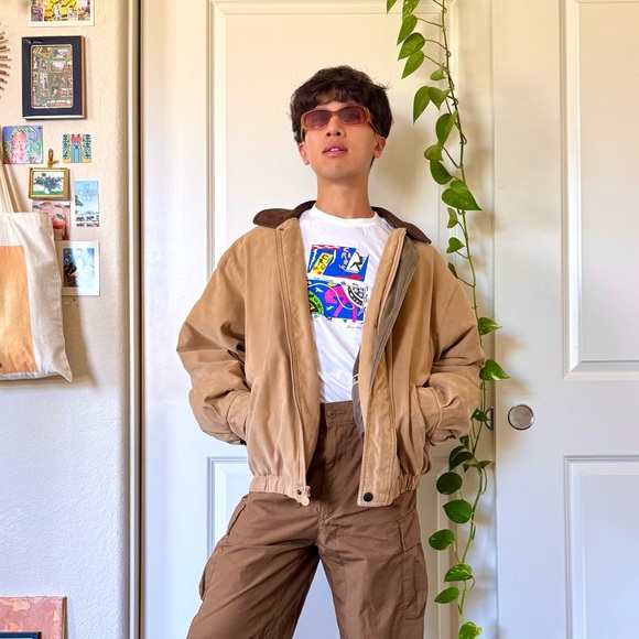 Vintage Y2K Tan Rainforest Jacket - Picture 2 of 7